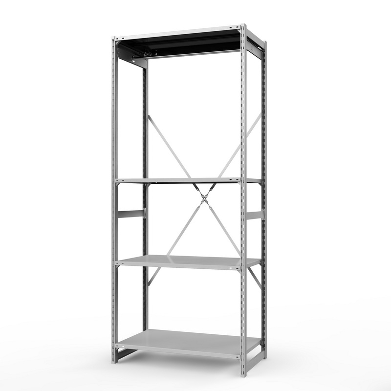 Стеллаж металлический для одежды ТСУ Универсал, 2500х1000х600 мм. полки: метал. 4 шт.