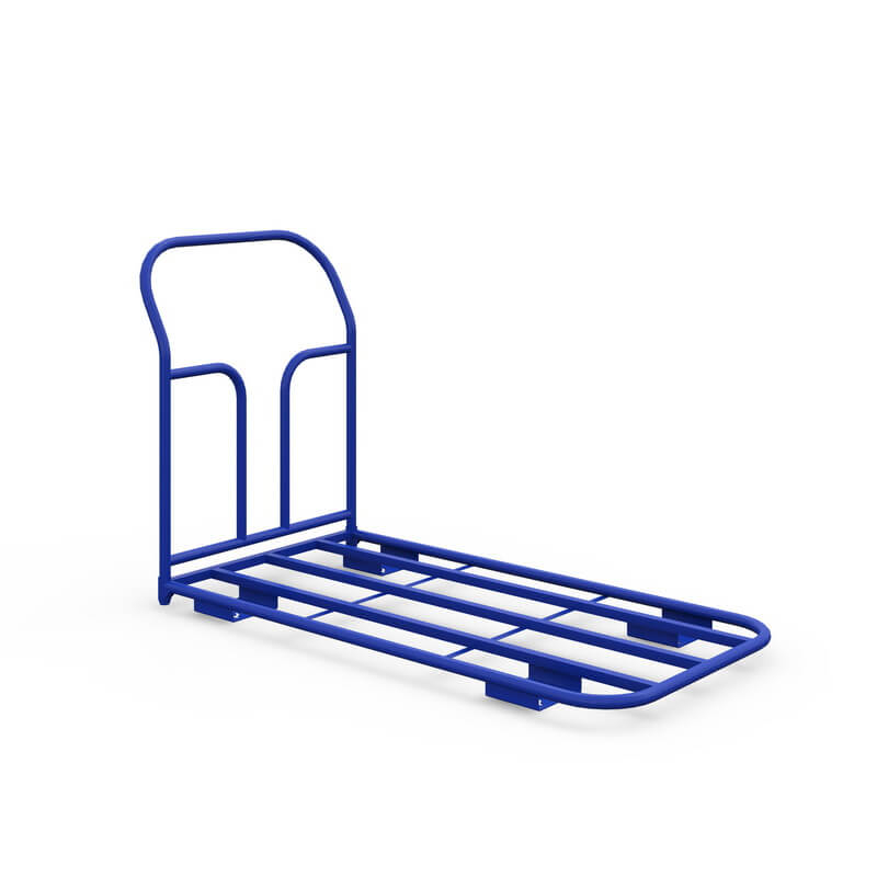 Тележка платформенная каркасная ТК 10 (г/п 500 кг, 1800x800 мм, колеса литая протекторная резина 200 мм)