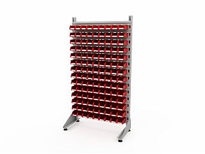 Стеллаж для пластиковых лотков SORTEX односторонний 1800x1000x450.01