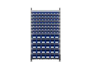 Стеллаж для пластиковых лотков SORTEX двухсторонний 1800x1000x800.05
