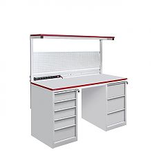 Стол металлический промышленный на базе 2-х стационарных тумб ТС (СП-1800Т1Т3) ESD