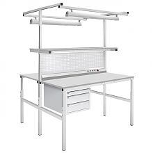 Стол промышленный металлический остров СПО-1200х900