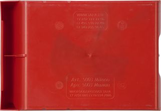 Пластиковый лоток 5003 Milano 350х230х150 красный