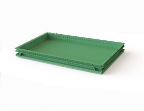 Ящик хлебный перфорированные стенки, сплошное дно 740х440х65 (12.436e.70.PE.R)