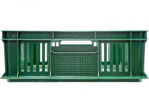 Ящик 600х400х140 мм перфорированный с полузакрытой ручкой