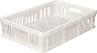 Ящик 600х400х140 мм мороз. перфорированный с ручками