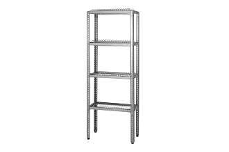 Стеллаж для сушки посуды ССПн - 600x300x1600 Norma Inox (сетки "тарелки" - 4 шт.; без под.)