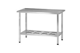 Стол производственный СПРп - 1000x600x860 Profi Inox (полка-решетка)