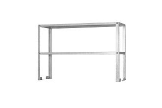 Полка-надстройка настольная ПННб - 600x300x800 Base, цинк, 2 уровня