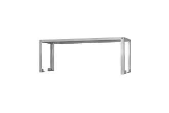Полка-надстройка настольная ПННн - 800x400x400 Norma Inox, нерж., 1 уровень