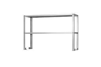Полка-надстройка настольная ПННн - 1200x400x800 Norma Inox, нерж., 2 уровня
