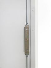 Стеллаж-шкаф СТ-300 с сетчатыми дверьми и сплошной стенкой 2000х980х500, 4 полки