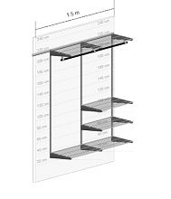 Гардеробная система GS. Балкон №1
