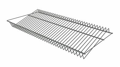 Полка для обуви 903х406 (Серебристый)