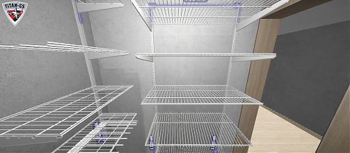 Гардеробная система GS. Гардеробная №4