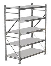 Стеллаж MS Pro 2500х2100х1000, 5 ярусов, оц.