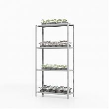 Стеллаж ТС Лайт 1500х1200х400, 4 полки перф.