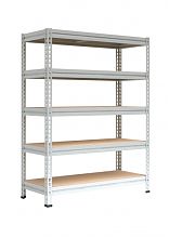 Металлический стеллаж МС-Т 2500х1830х635, 5 полок (фанера)
