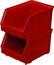 Пластиковый ящик 250х148х130 мм 7967 (красный)