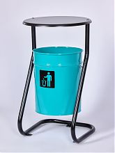 Урна уличная с крышкой, с креплением в асфальт