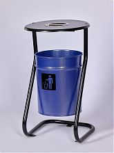 Урна уличная с пепельницей, с креплением в асфальт