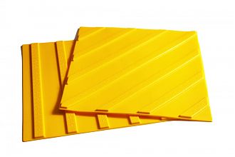 Тактильная плитка для слабовидящих, конус в ряд (300x300, ТПУ)