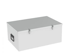 Ящик металлический для ветоши с крышкой ДВ-600-2