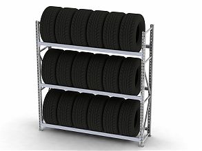 Стеллаж MS Pro для хранения шин 2000х1800х400/3 яруса