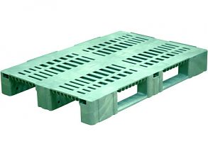 Паллет 1200x800х150 перфорированный (версия 2), на 3-х полозьях (TR 1208-3)