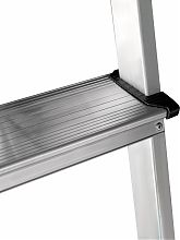 Стремянка алюминиевая двухсторонняя с площадкой 350х260 мм NV2120.6