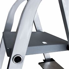 Стремянка алюминиевая со ступенями 130 мм и органайзером NV2118.9