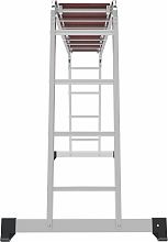 Лестница-трансформер алюминиевая с помостом, ширина 340 мм NV1330.3