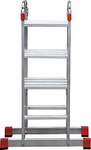 Профессиональная алюминиевая лестница-трансформер, ширина 400 мм NV3320.5