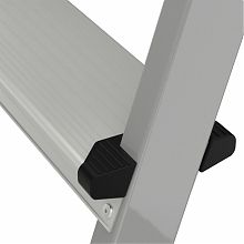 Стремянка стальная с алюминиевыми ступенями и органайзером NV1135.4