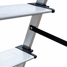 Стремянка алюминиевая со ступенями 130 мм NV2117.10