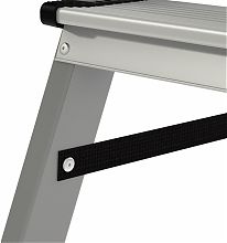 Стремянка стальная с алюминиевыми ступенями и органайзером NV1135.4