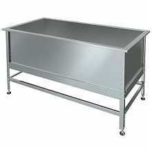 Ванна моечная односекционная цельнотянутая ВМЦ 800x700x860 (полка с отверствием под смеситель)