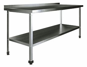 Ванна моечная односекционная сварная ВМC 500/1 Нержавеющий каркас (с пристенным бортом)