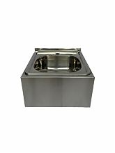 Ванна моечная двухсекционная цельнотянутая ВМЦ 1200x700x860 (полка с отверствием под смеситель)