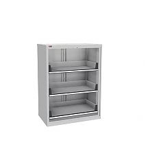 Шкаф инструментальный ВС-053-3 с дверьми окнами