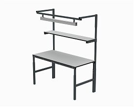 Рабочее место в комплектации 1200х700 мм 41.БК1 ESD (RAL7035) + 41А.СВ-100