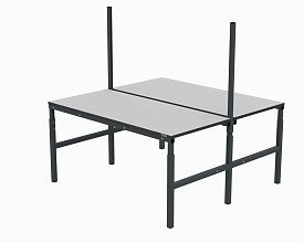 Стол рабочий 2х(1500х700 мм) 41.О ESD (RAL7035)