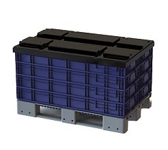 Ящик п/п 12415 R-KLT 1200х400х150 синий