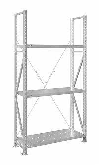 Стеллаж MS U 300x70x80/3 (Нагрузка на полку 200, перфорированная)