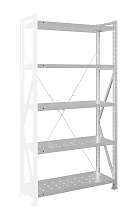 Стеллаж MS U 250x70x100/5 (Нагрузка на полку 300, перфорированная) ДС