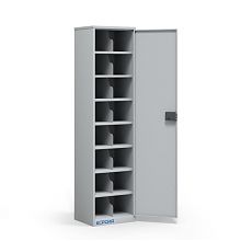 Металлический шкаф для 16 противогазов ХПГ-16, с дверью